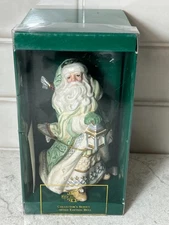 Fitz & Floyd Gregorian Santa Bell 6" 2000 Collectible W/COA and Original Box