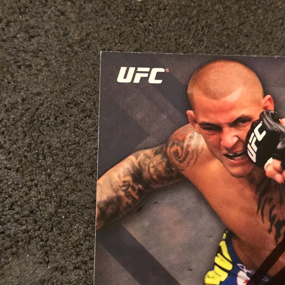 2014 Topps UFC Knockout Dustin Poirier #47  Authentic Autograph On Card - Image 2 of 4