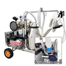 110V 25L Electric Milking Machine 1440RPM Cow Goat Milking Equipment for Goats