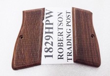 Walnut Checkered Grips Fit Browning Hi-power Feg Kareen Daly Arcus Kassnar Clone