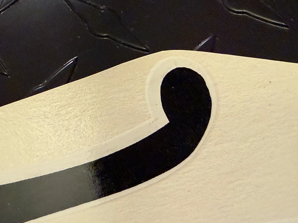 NOS Gretsch F Hole Black with white outline Waterslide Decals Duke Kramer stash - Image 4 of 4