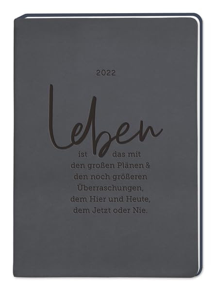 Agenda A5 in pelle 2024, colore: nero (D4H)