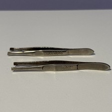 Lot Of 2 Vintage La Cross Tweezers USA Metal 3 1/2  Long Estate