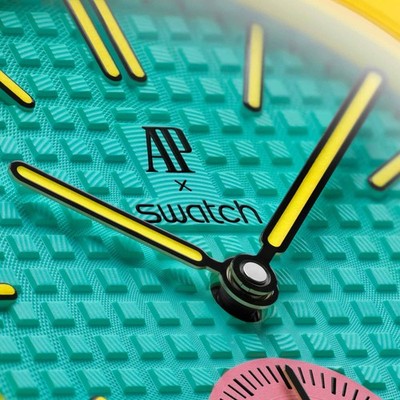 Swatch x Audemars Piguet Royal Pop Otg Roz Pink Yellow watch