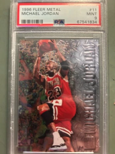 Fleer Metal 1996-97 Michael Jordan #11 PSA 9 Chicago Bulls Basketball Card