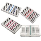 4 GERMAN DENTAL AUTOCLAVE STERILIZATION CASSETTE RACK BOX TRAY FOR 10 INSTRUMENT