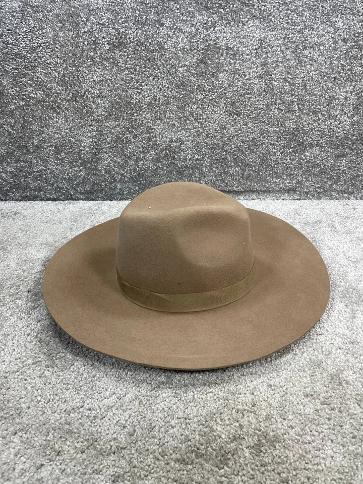 Шляпы женские Anthropologie коричневые шерстяные войлочные с ремешком-федором легкие ковбойские - Изображение 4 из 4