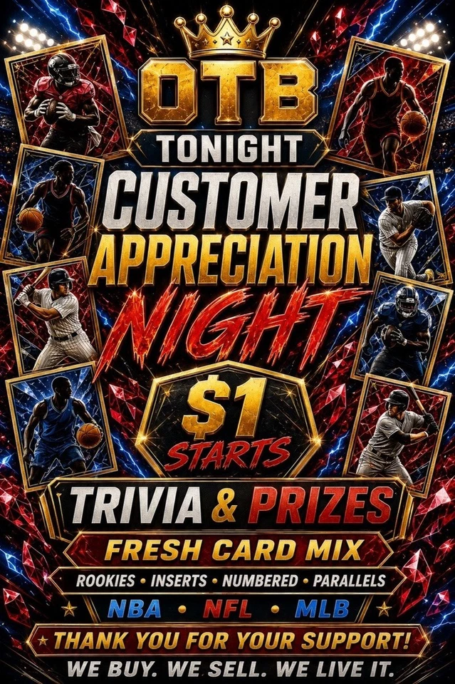 TRIVIA & PRIZES🏆 FRESH INVENTORY•NFL •NBA•MLB *$1 STARTS*