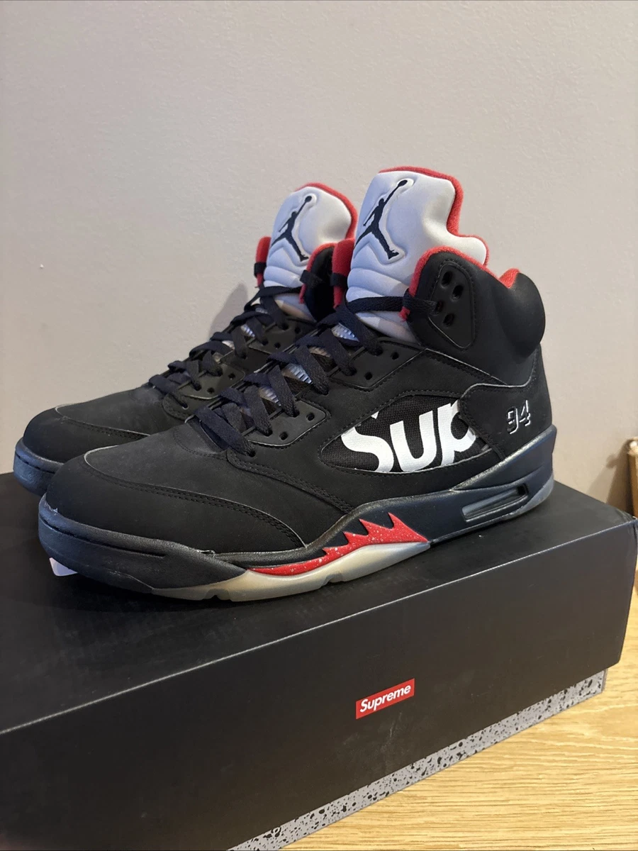 Las mejores ofertas en Supreme x Air Jordan 5 Retro Black | eBay