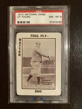 1913 National Game  Cy Young PSA 8 NM-MT