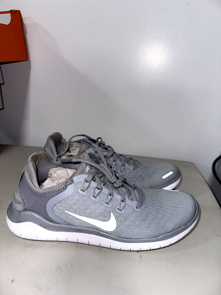 Nike Womens Free RN 2018 942837-003 Gray Running Shoes Sneakers Size