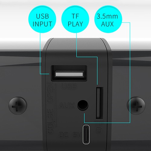 2PCS Surround Bluetooth Soundbar TV Home Theater Subwoofer Speaker Sound System - Bild 6 von 15