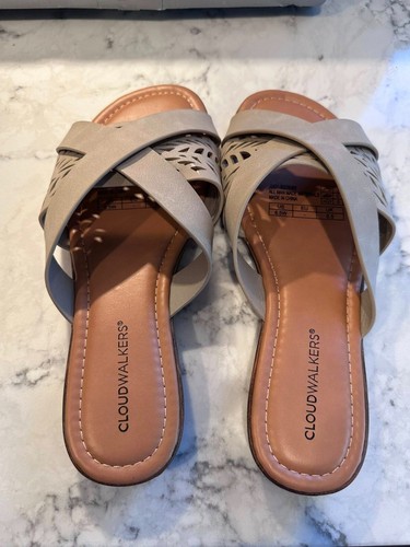 New women's Cloud Walkers comfort adorable open toe sandals size 8.5W - Bild 3 von 4