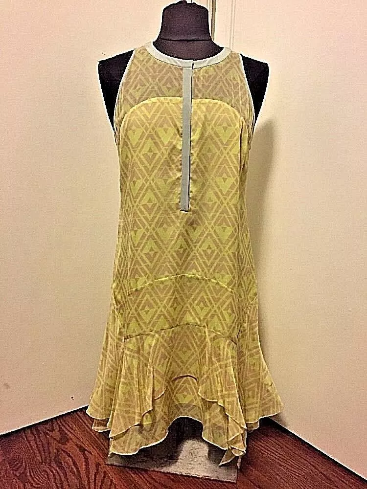 New REBECCA TAYLOR Dress 100 Silk Size 10 Retail Nordstrom
