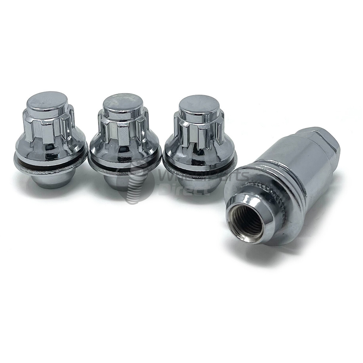 Set Of 4 Alloy Wheel Nuts For Toyota Yaris – Chrome Lug Bolts, High Quality Replacement