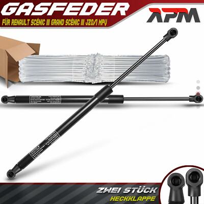 2x Gasfeder Heckklappe Dämpfer 528mm 600N für Renault Scénic 3 Grand Scénic 3