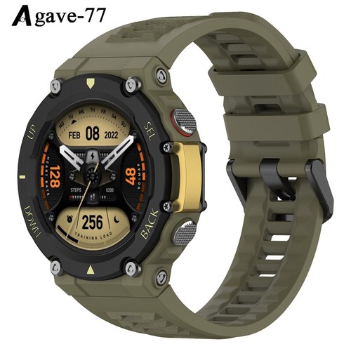 Bracelet de montre de remplacement sport en silicone pour bracelet AmazFit T-Rex 2 neuf - Photo 5 sur 26
