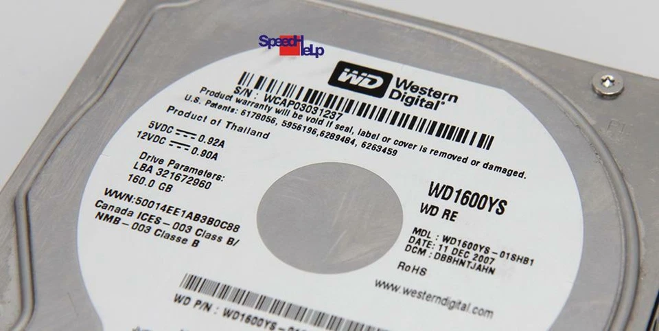Western Digital WD WD1600YS Re Raid Edition HDD Hard Drive Hard Disk 160GB SATA - Image 2 of 3