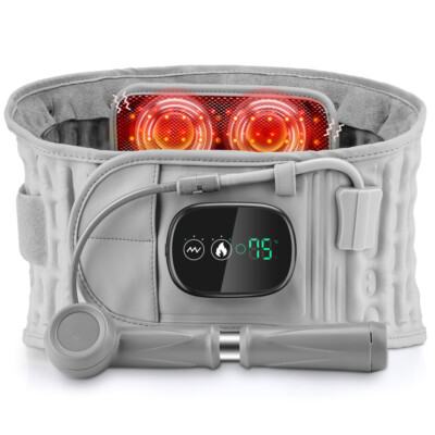 Inflatable Back Massager Belt with Heating & Vibration for Back Pain Relief