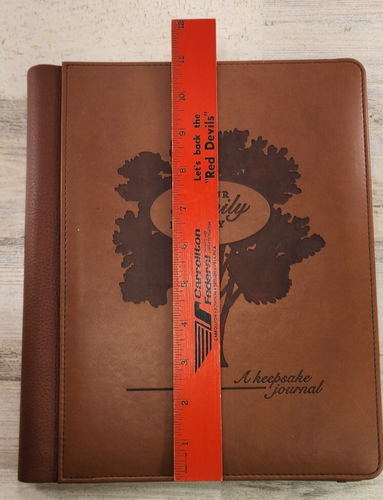 NEW A Keepsake Journel Our Family History Book New Trends Leather Cover - Picture 12 of 13