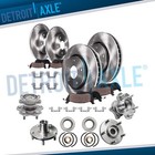 Front Rear Disc Rotor Pad + Wheel Hub Assembly for 2004-2007 2008 Nissan Maxima