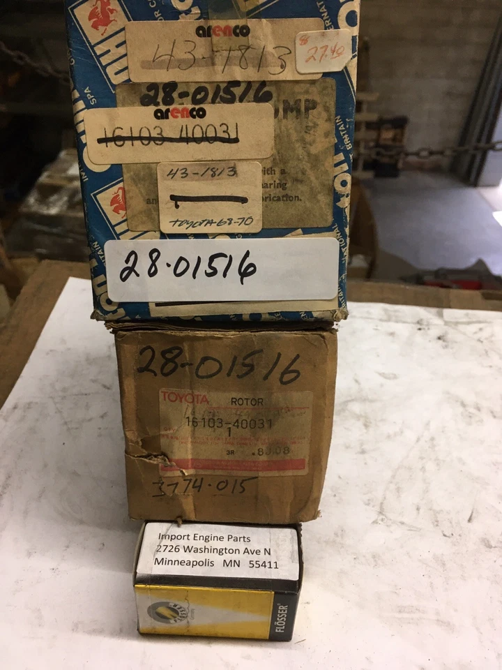 水泵 适合 丰田 CORONA 1897cc "3RC" OHV 1965 - 1970 28-01516 — 第 2/4 张图片