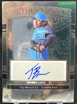 2022 Panini Select Taj Bradley Youth Explosion Autograph   /299 Tampa Bay