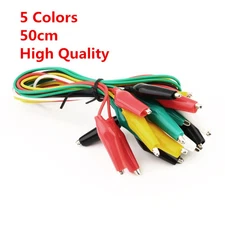 5Pcs/10Pcs/20Pcs Test Alligator Crocodile Clip Jumper Probe Lead Wire Tech Cable