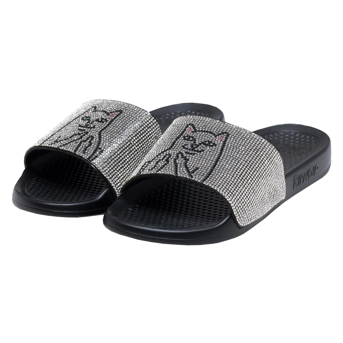RIPNDIP Lord Nermal Slide リップンディップ サンダル RipNDip Lord Nermal Slides Rhinestone Black Unisex | eBay