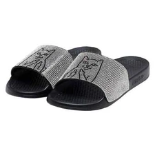 RipNDip Lord Nermal Slides Rhinestone Black Unisex