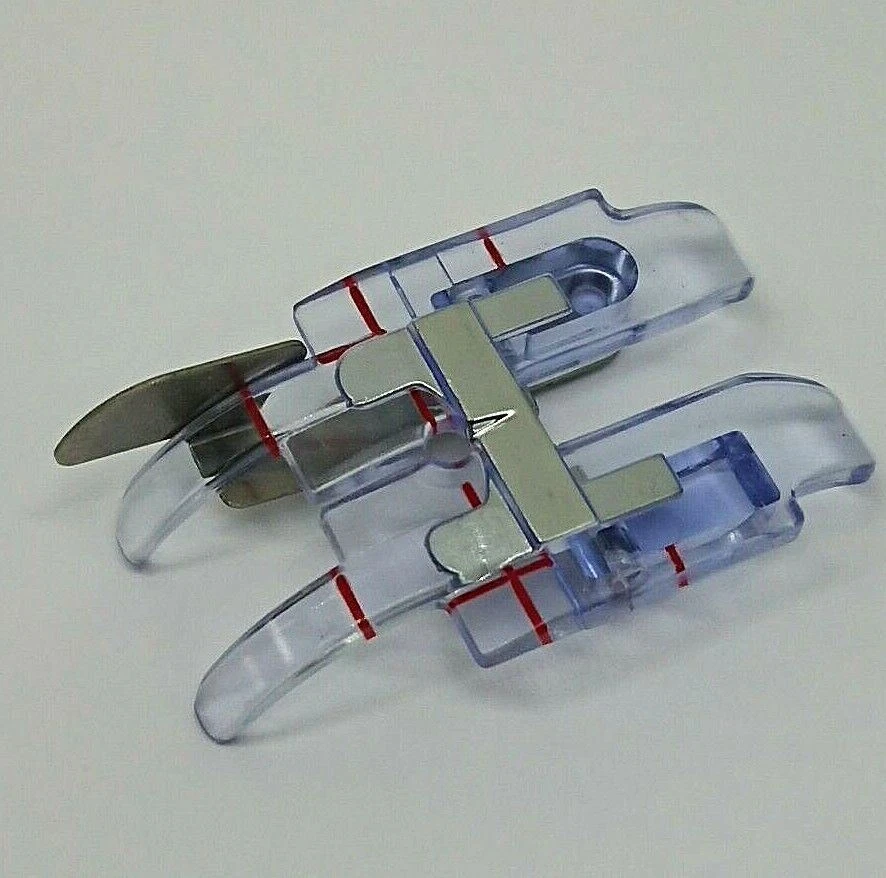Clear 1/4" Foot with Spring Edge Guide  #820881096 for Pfaff Sewing Machines - Image 3 of 3