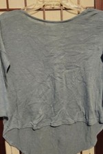 Old Navy Girls Heather Blue 3/4 Length Sleeve Light Sweater Size Medium 8