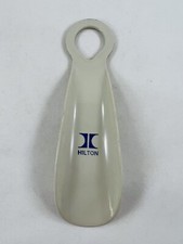 Vtg Hilton Hotel Plastic Beige Shoe Horn