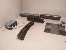 LOCOMOTIVA A VAPORE 4640 LIMA TENDER ANNI 70 BINARI VAGONI E TRASFORMATORE