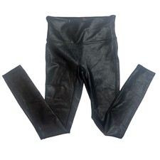 Spanx Women's Faux Leather Leggings Black Small