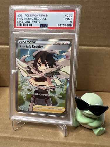 Pokemon Card - Zinnia's Resolve Evolving Skies 203/203 Ultra Rare Full Art PSA 9 - Picture 1 of 1
