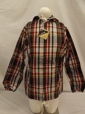 Vtg 1960s NEW Sporty Water Repellant Plaid Cotton Spring Summer Jacket Girls 5