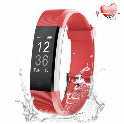 Sports Fitness Tracker Watch Heart Rate Blood Pleasure Activity Monitor Fit-bit - Picture 14 of 16