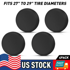 4pcs 28inches Waterproof Tire Covers Wheeltyre Rv Trailer Camper Sun Protector