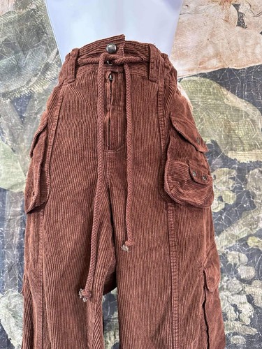 Pantaloni cargo Free People Tahiti Cord nuovi con coulisse sciolta - Foto 6 di 9