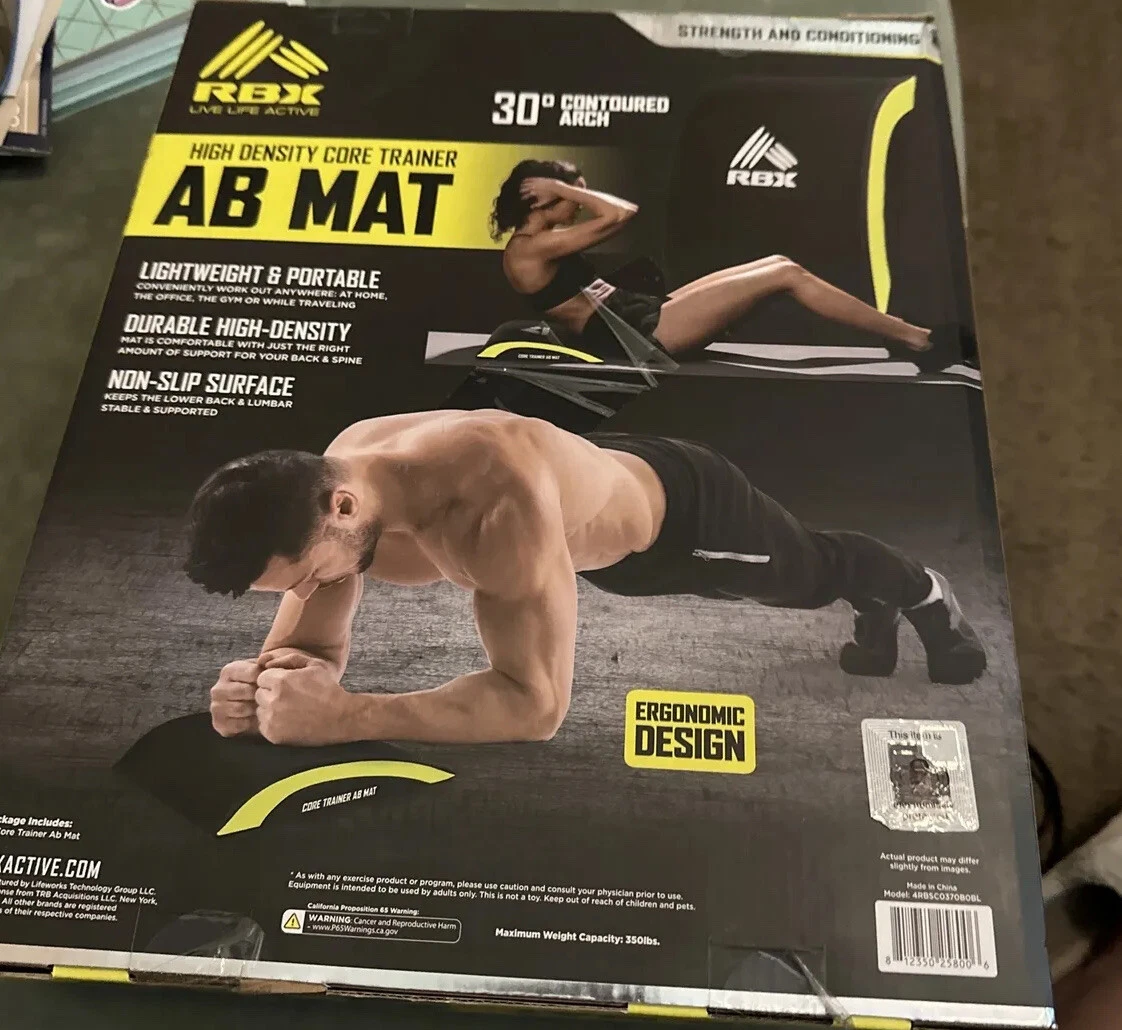 RBX Ab Mat Sit Up Abdominal Core Fitness Belly Training Exercise Mat New In Box