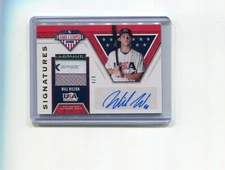 2019 Stars and Stripes Signatures Will Wilson Auto Laundry Tag Patch 4/8