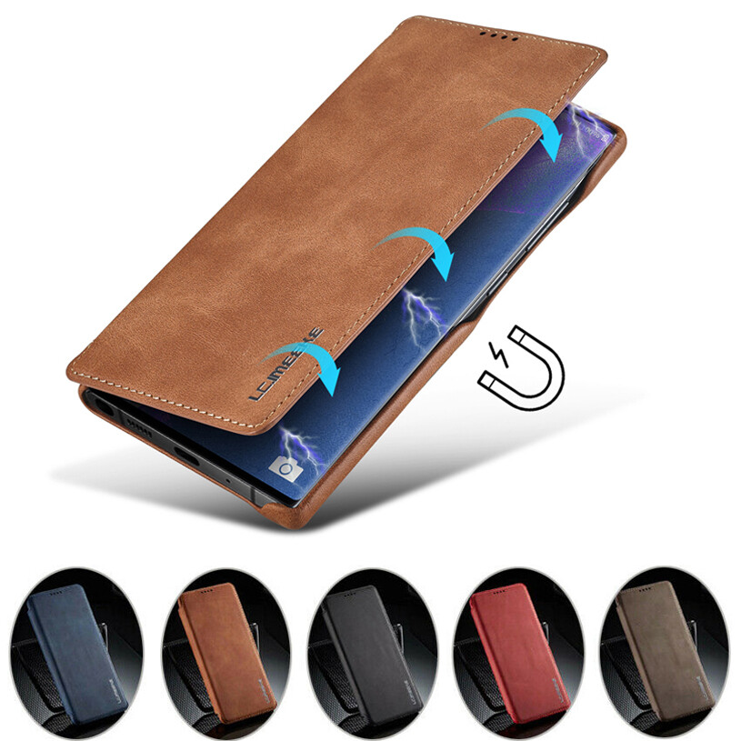 Slim Leather Wallet Case Card Flip Cover for Samsung Galaxy Note20  Ultra/10+/9/8