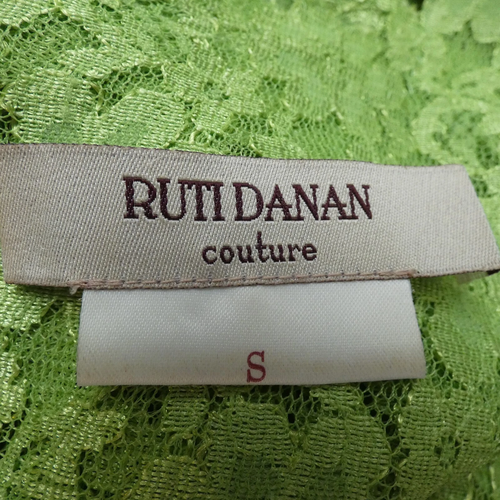 ALEXANDER MCQUEEN Abito Ruti Danan Couture verde scollo asimmetrico pezzo unico abbinato copertina S