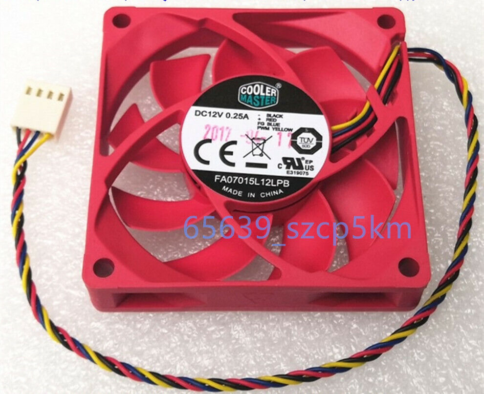 Diploma carton Flashy Cooler Master FA07015LPB 70mm 7CM DC 12V 0.25A PWM speed control CPU cooling  fan | eBay