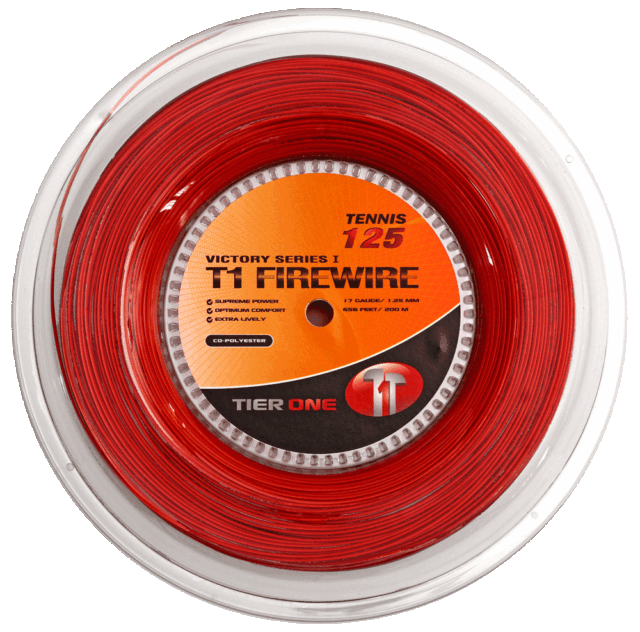 Tier One Sports T1 Firewire Tennis String Set (660 feet/200 m) Co