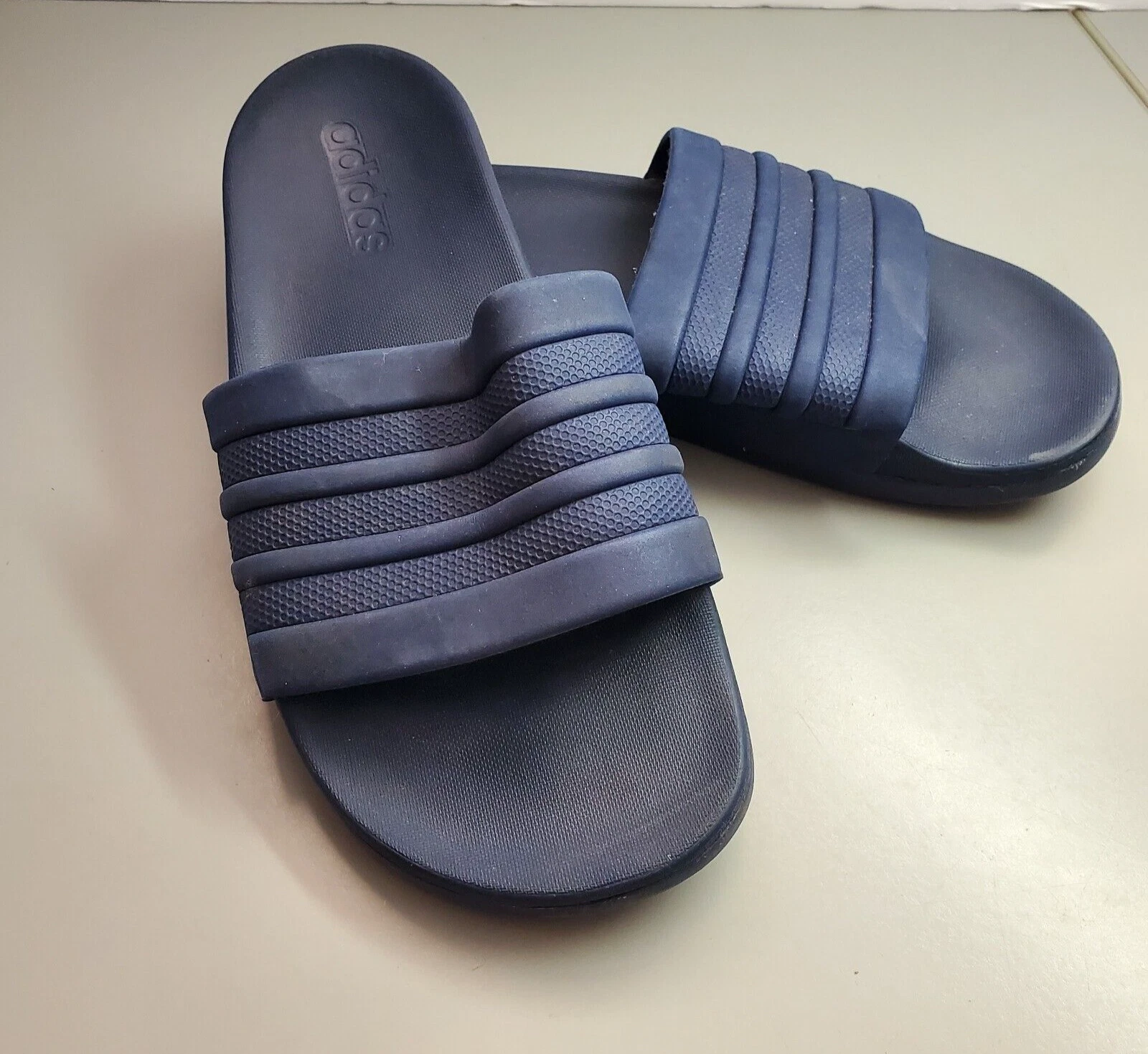 Adidas Adilette Comfort Slides Uomo Taglia 7 Blu Cloudfoam Sandalo Sportivo EG1851
