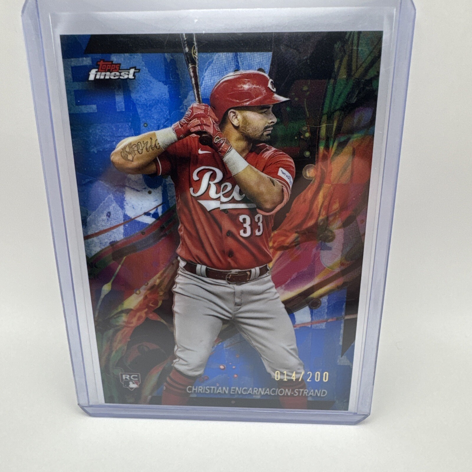 Christian Encarnacion Strand 2024 Topps Finest #4 Blue Refractor /200 RC
