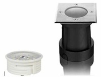 Schwenkbarer Led Bodeneinbaustrahler Eckig Mit Led Flat Kw Befahrbar 230Volt