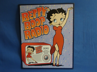Betty Boop Vintage Radio 12.5x16 Out Of Print Vintage Large Metal